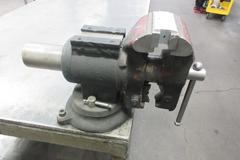 Steel Table with Lower Shelf & 4-3/4 Bench Vise