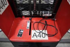 Mobile Pallet Truck B60-CSA Electric Stacker Lift Truck, 1,500 # Cap, 42" Forks, 60" Max Height, 12 Volt Battery, Charger, Extended Outriggers