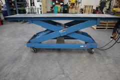 Advance  Lifts Portable Electric Scissor Lift Table, 96" x 24" Platform
