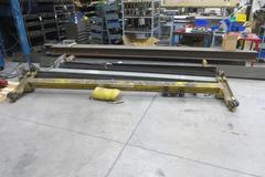  Overhead Shop Crane - Approx 16' X 20' Area with Aero Material Handling 1 Ton Under Slung Bridge Crane, ARO 1 Ton Air Operated Chain Hoist, 102" Under the Hook - THIS HAS BEEN DISASSEMBLED AND IS READY TO SHIP