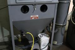 Trinco 36/BP Sand Blast Cabinet with Reclaim Unit, Gun, Gloves, 