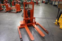 Presto WPS5036-20 Electric Stacker Lift Truck, 2,000# Cap, 36" Lift Height, 42" Forks, 50" Between Outriggers, 12 Volt Battery and Charger