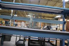 Work Bench Adjustable Height, Upper Shelf, Lower Shelf and Work Light