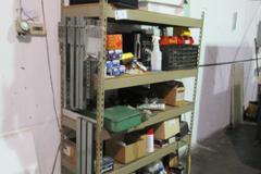 Metal Shelving Unit, Adjustable with 5-Shelves and Contents