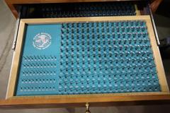 Meyer Pin and Plug Gage Set in Wood Divider Case - MInus Set: C10, M2, M3, M4