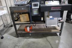 Bagging Center: SHarp SX-16H Bag Filler and Sealer, Metler Toledo Electronic Digital Scale, Granite Surface Plate, Steel Stand - Remote Foot Trip