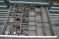 112 and Marathon 112, Turret Punch Tooling, (3) Lista Cabinets with Maple Top Loaded with Tooling