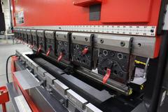 Amada FABIII-1025 CNC Hydraulic Press Brake, 110 Ton x 98.4", AMNC PC Control, Up-Acting, 6- Axis BG, Light Curtain