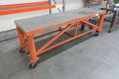 Heavy Duty Rolling Steel Cart With Brakes