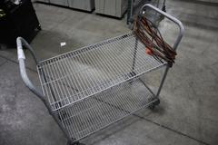 Nexel Wire Shop Cart - 2 Shelves
