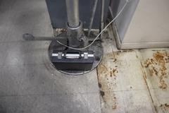 Mechanical Force Gauge on Pedestal, Ametek 200 lb with Kick Pedal