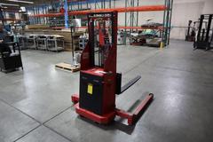 Mobile Pallet Truck B60-CSA Electric Stacker Lift Truck, 1,500 # Cap, 42" Forks, 60" Max Height, 12 Volt Battery, Charger
