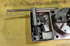 6" 3-Jaw Chuck with Base Plate, Wrenches, Extra Jaws