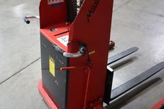 Mobile Pallet Truck B60-CSA Electric Stacker Lift Truck, 1,500 # Cap, 42" Forks, 60" Max Height, 12 Volt Battery, Charger