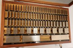 Mitutoyo Gage Blocks to 4" - Not complete-with Wood Case