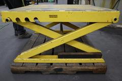 Scissor Lift Table, 4,000 Lb Capacity, Manual Adjustable Height
