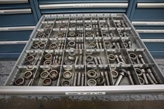 112 and Marathon 112, Turret Punch Tooling, (3) Lista Cabinets with Maple Top Loaded with Tooling