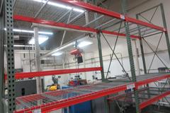 Tear Drop Pallet Racking, (2) Sections
