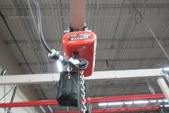 Freestanding Single Girder Overhead Crane, with CM Loadstar 2 Ton Electric Chain Hoist