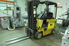 Caterpillar M50D-SA 5000 LBS Electric Forklift with Charger, Triple Mast, Cushion Tires, Side Shift, 48" Forks