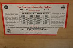 Starrett no 224 Micrometer 20-24" with Case
