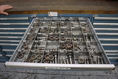 112 and Marathon 112, Turret Punch Tooling, (3) Lista Cabinets with Maple Top Loaded with Tooling