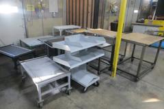 Metal Shop Carts, (11), Assorted Sizes