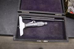 Assorted Measuring Tools, Micrometers, Chamfer Guage, Precision Protractor, Depth Mics, Bore Gauges, Thread Checkers and More