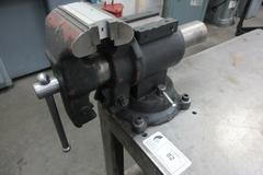 Steel Table with Lower Shelf & 4-3/4 Bench Vise