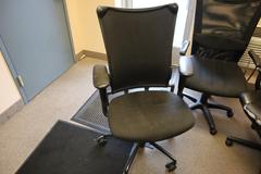 (4) Black Rolling Office Chairs