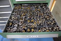114 Style Turret Punch Tooling in Stanley Vidmar 9 Drawer cabinet