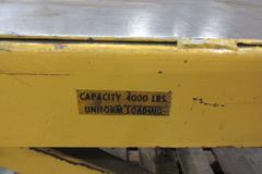 Adjustable Height Manual Pallet Lift Table, 4000lb Capacity