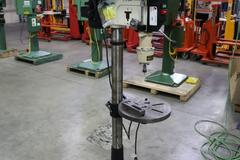 Jet 16" Drill Press, Floor Model, On Portable Base, w Procunier 2 Tap Head