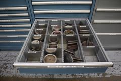 112 and Marathon 112, Turret Punch Tooling, (3) Lista Cabinets with Maple Top Loaded with Tooling