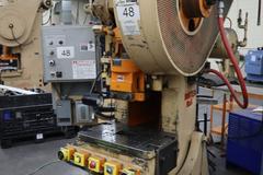 Minster No5 OBI Punch Press, 45 Ton, Single Crank, FLywheel, Air-Clutch, Dual Palms