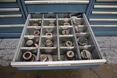 112 and Marathon 112, Turret Punch Tooling, (3) Lista Cabinets with Maple Top Loaded with Tooling