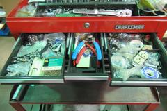 Craftsman 12-Drawer Tool Chest on Rolling Cart with Caster and Contents