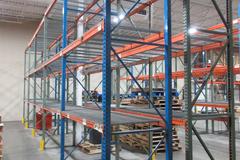 Pallet Racking - (2) Back to Back Bays: (9) 14'H x 42" (3) 16'H x 42" Uprights, Teardrop Style, (30) 8' Shelves, Wire Decking- *NO CONTENTS*