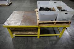 Steel Table, Heavy Duty 84" x 42" x 28.5" - NO CONTENTS