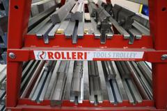 Press Brake Dies for Amada Press Brakes on Rollery Roling Tree Rack
