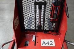 Mobile Pallet Truck B60-CSA Electric Stacker Lift Truck, 1,500 # Cap, 42" Forks, 60" Max Height, 12 Volt Battery, Charger