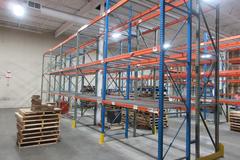 Pallet Racking - (2) Back to Back Bays: (9) 14'H x 42" (3) 16'H x 42" Uprights, Teardrop Style, (30) 8' Shelves, Wire Decking- *NO CONTENTS*