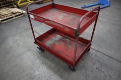 Red Metal Shop Cart