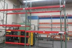 Tear Drop Pallet Racking, (2) Sections