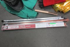 Welding Equipment: (2) Darkening Welding Helmet, (2)Curtains , 2XL Welding Jacket, Welding Wire, Brush