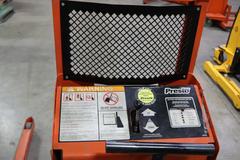 Presto WPS5036-20 Electric Stacker Lift Truck, 2,000# Cap, 36" Lift Height, 42" Forks, 50" Between Outriggers, 12 Volt Battery and Charger