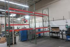 Tear Drop Pallet Racking, (2) Sections