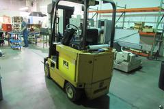 Caterpillar M50D-SA 5000 LBS Electric Forklift with Charger, Triple Mast, Cushion Tires, Side Shift, 48" Forks