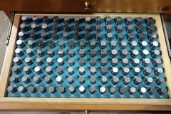 Meyer Pin and Plug Gage Set in Wood Divider Case - MInus Set: C10, M2, M3, M4