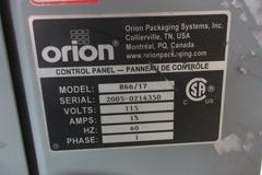 Orion Packaging Inc. Semi Automatic Shrink Wrapper and Pallet Scale, Max Load 55"x55"x82" 4000lbs Dynamic, 8000lb Static Capacity